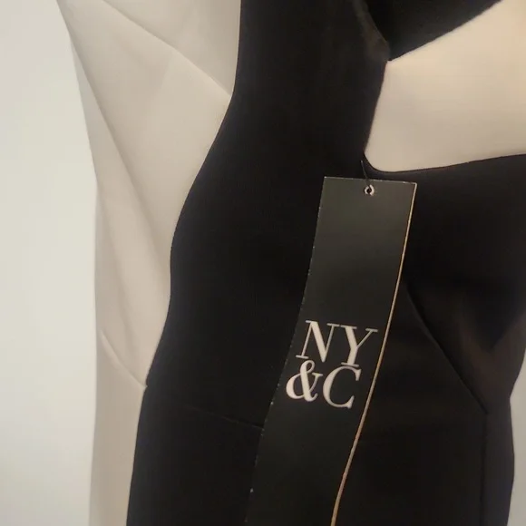 New York & Company Black and White Sleeveless Dress, M - Picture 6 of 13